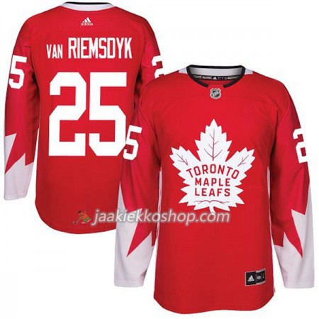 Miehille NHL Toronto Maple Leafs Pelipaita James Van Riemsdyk 25 Adidas 2017-2018 Rot Alternate Authentic